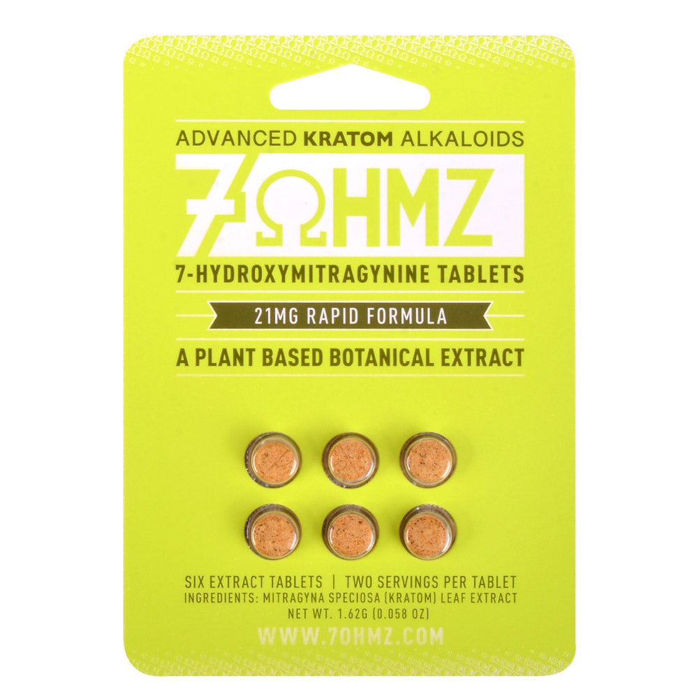 7 OHMZ 21mg Rapid Formula Kratom Tablets