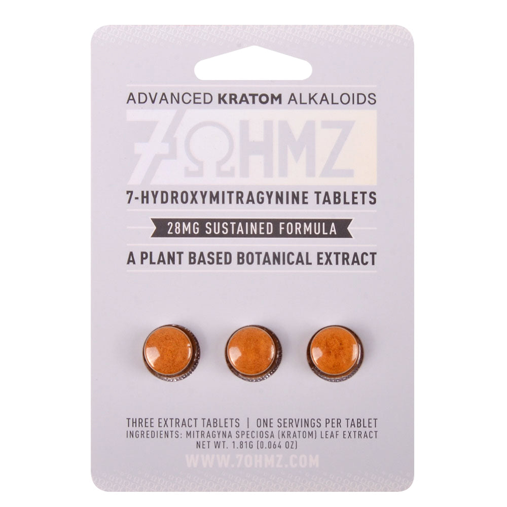 7 OHMZ 28mg Sustained Formula Kratom Tablets
