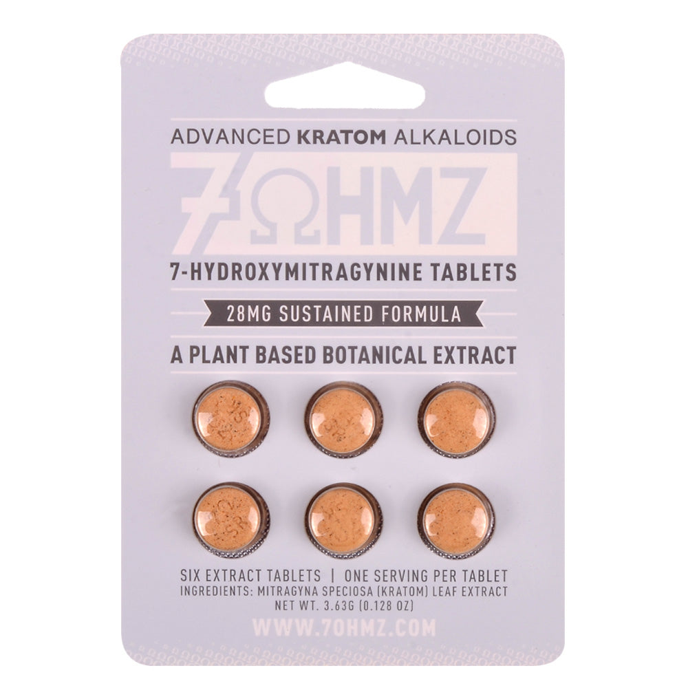 7 OHMZ 28mg Sustained Formula Kratom Tablets