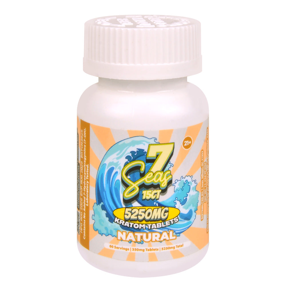 7 Seas Kratom Tablets, 1400mg, 15 count