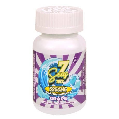 7 Seas Kratom Tablets, 1400mg, 15 count