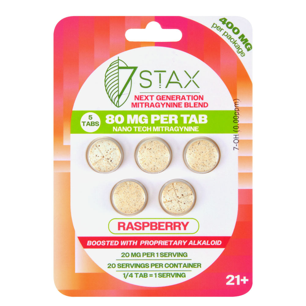 7Stax Nano Tech Mitragynine Tablets, 80mg, 5 count
