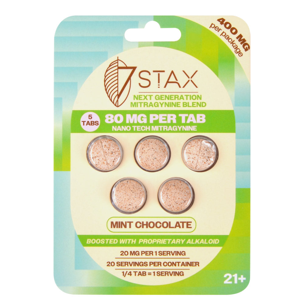 7Stax Nano Tech Mitragynine Tablets, 80mg, 5 count