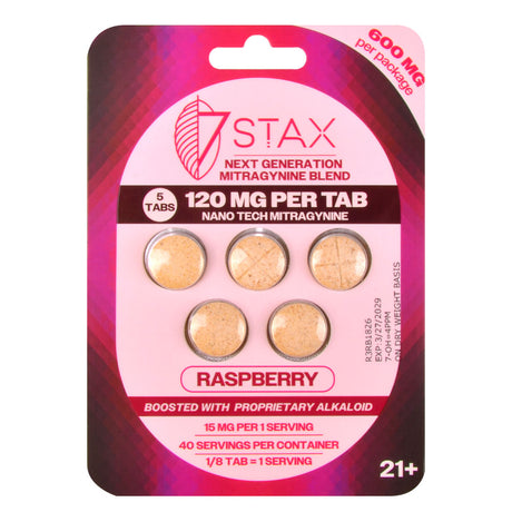 7Stax Nano Tech Mitragynine Tablets, 120mg, 5 count